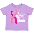 thumbnail image 3 of Inktastic Breast Cancer Awareness I Support My Mom with Pink Ribbon Boys or Girls Toddler T-Shirt, 3 of 5