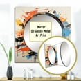 thumbnail image 3 of Designart "Fusion of Sounds The Vinyl Experience" Music Square Mirror Wall Decor Modern - Large Yellow Square Bathroom Mirror - Square Printed Wall Mirror Art, 3 of 5