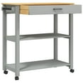 thumbnail image 2 of vidaXL Kitchen Trolley MONZA 84x40x90 cm Solid Wood Pine, 2 of 5