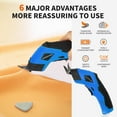 thumbnail image 2 of Super Scissors, Cardboard Cutter,Super Scissors Rechargeable, Superscissors the Ultimate Cutting Tool for Home& Craft,Cordless Electric Scissors, Paper,Carpet, Leather, Foam, Wire, Cloth(orange color), 2 of 6