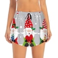 thumbnail image 2 of Gukieu Merry Christmas Gnome1 Print Women's Sports Shorts with Drawstring Elastic Waistband for Running, Yoga, Fitness-XX-Large, 2 of 7