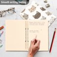 thumbnail image 4 of FORMRS 1-Subject Spiral Notebook 8" x 5" College Ruled 60 Refillable Sheet A5 Hard Cover, 2 Pack, Light Gray Cat Pattern, 4 of 7