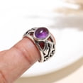 thumbnail image 4 of AG 925 Jewellery Marquise Purple Amethyst Statement Ring, 925 Sterling Silver, 4 of 4