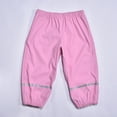 thumbnail image 6 of Travel Pants,Boys Girls Reflective Waterproof Rain Pants Lightweight Rainwear for Outdoor Play Rainy Days,Sweatpants,6-7 Years,Z01 Pink, 6 of 8