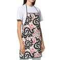 thumbnail image 3 of Fuzoiu Black Snake Print Waterproof Apron, Kitchen Apron for Women Men Chef, Apron for Christmas Dinner Party Cooking Baking Crafting House Cleaning Kitchen, 3 of 7
