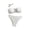Beige, variant on Women's Bikini Sets Beaded Cut Out Crochet Knit Tropical Bathing Suits 2 Piece Swimsuits