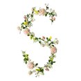 thumbnail image 1 of Guirnalda de rosas artificiales de vid de flores para decoración de jardín de bodas (A00226), 1 of 4