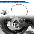 thumbnail image 2 of Manguera de aceite de freno de embrague para motocicleta de 130 cm con trenzado de nylon y alambre de acero inoxidable PU, línea de freno hidráulico para motocicletas y bicicletas de tierra, roja, 2 of 6