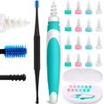 thumbnail image 1 of Kit de Retrait de Cire d'Oreille en Silicone Outil de Retrait de Cire d'Oreille Sûr et Doux Kit de Retrait de Cire d'Oreille Réutilisable Q Grip Kit de Retrait de Cire d'Oreille 16 Embouts pour Adultes Enfants Humains, 1 of 5