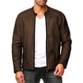 thumbnail image 1 of Chamarra Para Hombre Shendy Vendi Chaqueta Vinipiel Tipo Biker Chocolate Chica, 1 of 5