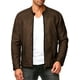 thumbnail image 1 of Chamarra Para Hombre Shendy Vendi Chaqueta Vinipiel Tipo Biker Chocolate Chica, 1 of 5