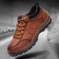 thumbnail image 2 of Zapatos de Escalada para Hombre Zapatos para Correr de Cuero con Cordones Zapatos para Caminar para Otoño Invierno, 2 of 9