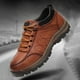 thumbnail image 3 of FLhrweasw Zapatos Engrosamiento Casuales para Hombres Cuero Ligero para Otoño Invierno (41 Light Brow, 3 of 9