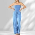 thumbnail image 6 of WTXUE Jumpsuits | Womens Casual Loose Overalls Sleeveless Wide Leg Long Pant Rompers with Pockets | 1 Piece Sky Blue XL, 6 of 6