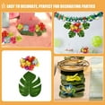 thumbnail image 3 of ELAYARD 1Set Artificial Monstera Leaves and Hibiscus Flowers Assorted Color Tropical Faux Leaf Decor for Party, 3 of 6