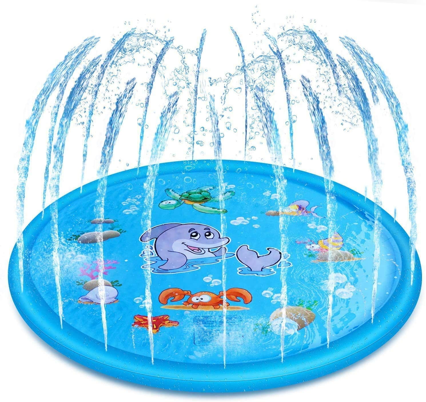 Salvie 68 Inches Inflatable Swimming Pool Summer Sprinkle Splash Play ...