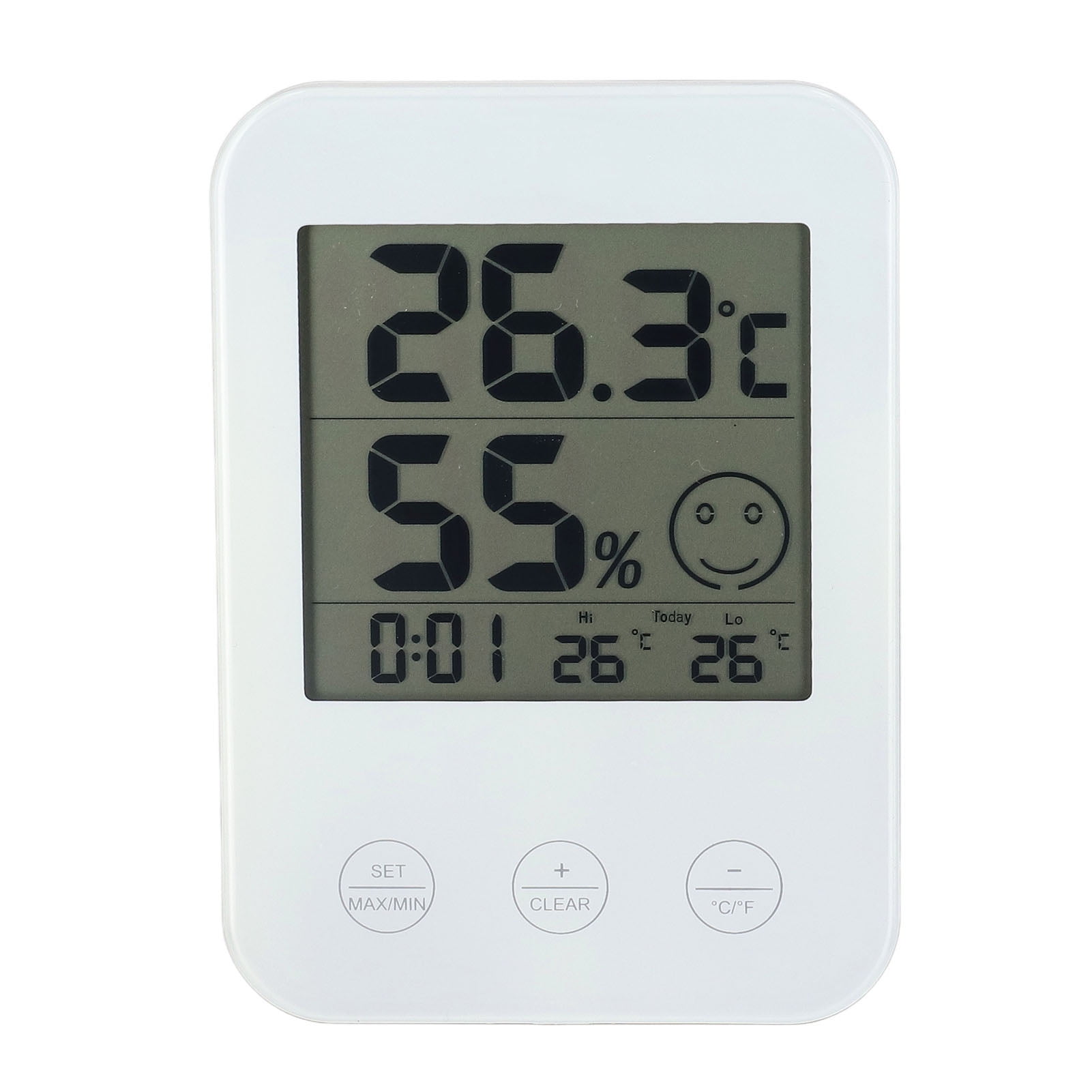 Digital Hygrometer, Large LCD 5 Comfort Levels Room Thermometer For ...