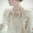 thumbnail image 1 of Sweater Necklace Imitation Pearls Multi-layer Women Exaggerated Beaded Necklace for Wedding, 1 of 7