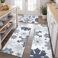 thumbnail image 2 of Blue Christmas Snowflake Pattern Kitchen Rugs Sets Of 3,Kitchen Runner Rugs Non Skid Washable,Decorative Kitchen Floor Mats for Kitchen,Sink,Laundry,17"x30"+ 17"x47" + 17"x59", 2 of 6