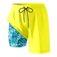 thumbnail image 2 of Womens Swim Shorts with Compresssion Liner 2026 Summer Casual Elastic Waist Leopard Print Board Shorts with Pockets Beachwear, 2 of 4