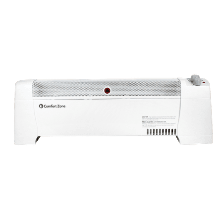 Comfort Zone Cz600 Convection Baseboard Heater White Walmart Com