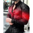 thumbnail image 1 of Camisa de lujo de moda para hombre, camisa de solapa de un solo pecho, camisa casual de lunares con estampado 3D, camisa de manga larga, cárdigan hawaiano para hombre, 1 of 6