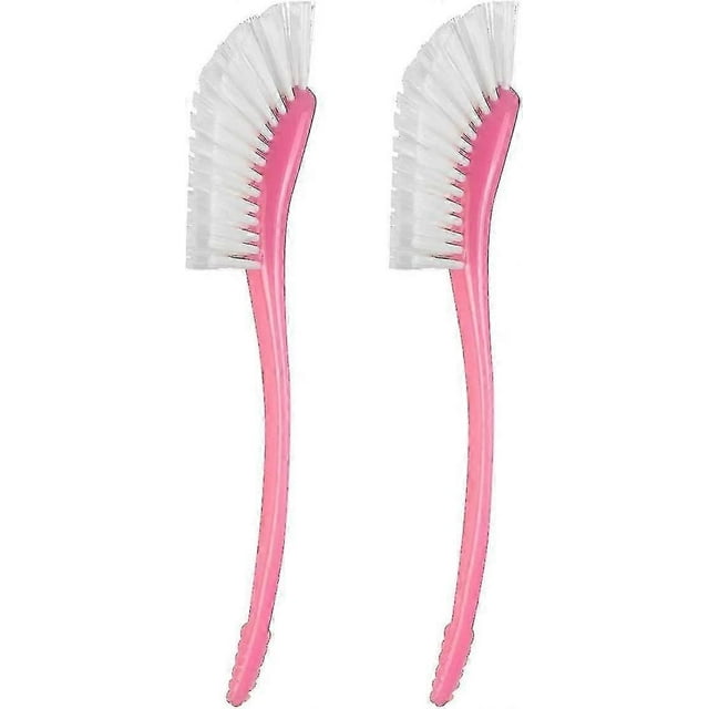 2 Pcs Bottle Long Handle Brush Pot And Pan Cleaning Brush Long Cleaning Water Bottle Back Scrubber Long Handled Wash Brushes-pink