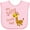 AD-Pink, variant on Inktastic My Safta Loves Me Cute Giraffe Boys or Girls Baby Bib