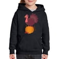 thumbnail image 3 of Awkward Styles Thanksgiving Hoodies for Kids Happy Turkey Hooded Youth Sweatshirt, 3 of 5