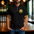 thumbnail image 7 of biudgviw Saint Patricks Day T Shirts for Men Short Sleeve Print Golf Shirts Lightweight Fitted Button Lapel Graphic Tees Big and Tall, 7 of 7