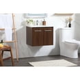 thumbnail image 3 of Elegant Decor Penn 24" MDF Single Bathroom Vanity with Backsplash in Walnut, 3 of 9