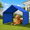 Blue, variant on Euqvunn Dog Shade Shelter, Portable Outdoor Dog Tent with Waterproof Cover, Pet Shade House for Garden, Patio, Backyard, Travel - Gray