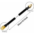 thumbnail image 2 of RP-SMA Male To RP-SMA Female Extension Cable 50cm Helium Hotspot Miner Antenna Flat-Window Door Feed Coaxial Cable, 2 of 6