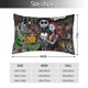 thumbnail image 3 of Anime Pesadilla El Antes De Navidad Sally Jack Skellington 11 Funda de almohada con bonito personaje de Dibujos animados para decorar la sala de estar, el sofá y el dormitorio, 40 x 60 cm, 3 of 5