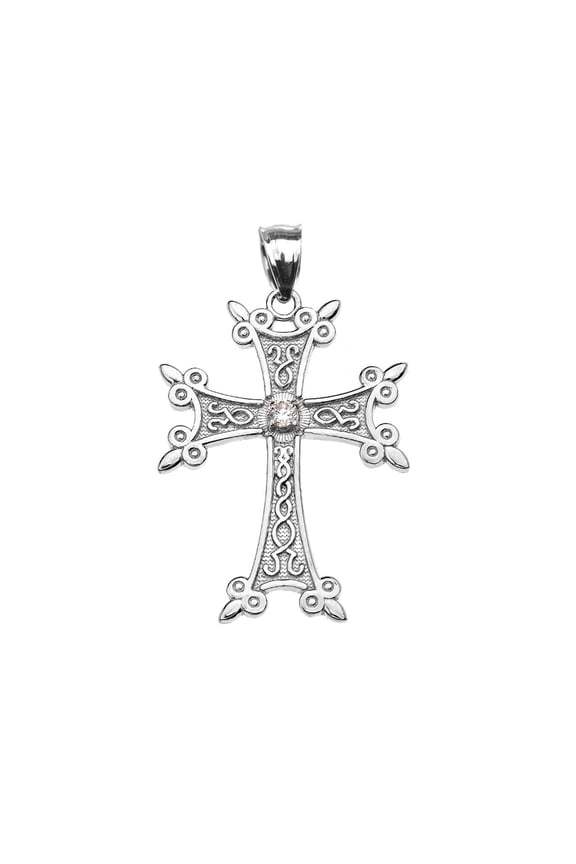 ARMENIAN ETERNITY (0.94") PENDANT NECKLACE IN STERLING SILVER :  Pendant with 20" chain