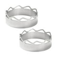 thumbnail image 3 of Shisuyan Heat Resistant Stove Cover Stainless Steel 2Set 2.24X0.79X0.04In, 3 of 8