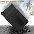 thumbnail image 5 of Dteck Shockproof Case For Samsung Galaxy Tab A 10.1 inch 2019 Model SM-T510 T515, Heavy Duty Rugged Hybrid Case High Impact Full Body Kickstand Protective Cover (no built-in screen protector), Black, 5 of 5
