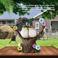 thumbnail image 4 of Matsuzay Estatua de animal del patio trasero Escultura de resina Estatuilla adorable Entrada Lámpara de energía solar recargable Adorno Suministros de Iluminación y accesorios Typ 1 Matsuzay HA011187-01B, 4 of 6