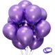 thumbnail image 1 of Purple Party Balloons 100pcs 12inch Chrome Metallic Purple Helium Balloons for Birthday Party Decoration and Arch Decoration Wedding Birthday Baby Sho, 1 of 4