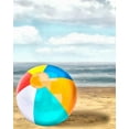 thumbnail image 2 of Saunders, Alonzo 12x14 White Modern Wood Framed Museum Art Print Titled - Beach Ball I, 2 of 4