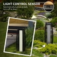 thumbnail image 5 of Outsunny Auto On/Off LED Lights Floor Lamp, Decorative Lantern Pathway Light, Black, 5 of 9