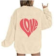 thumbnail image 4 of Xixinqiwan Valentine's Day Pullovers,Women Girls Plus Size Long Sleeve Shirts Cute 3D Colorful Heart Pattern Graphic Tees Loose Fit Cozy Pullovers, 4 of 4