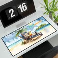 thumbnail image 3 of British Shorthair Hello Summer Beach Theme with Sunglasses and Tropical Cocktail Desk Mat Full Keyboard Mouse Pad Cat Lover Kitten Owner Gifts Large Mousepad - 00009, 3 of 5