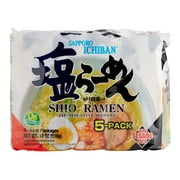 Sapporo Ichiban Shio Ramen Noodle Soup 18 oz Pack of 3