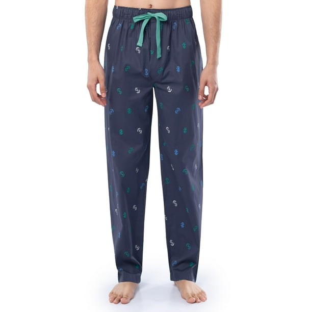 Pantalón de pijama para dormir IZOD hombre, corte relajado, azul marino oscuro, talla pequeña