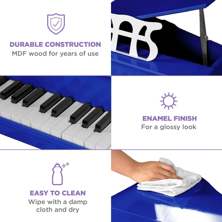Best Choice Products Kids Classic 30-Key Mini Piano w/ Lid Best Choice Products Kids Classic 30-Key Mini Piano w/ Lid