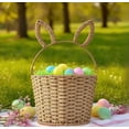 thumbnail image 4 of Easter Basket with Rabbit Ear Handle for Adults – Round Toilet Paper Holder, 22 cm x 16 cm, Holiday Decorative Storage Container, 4 of 5