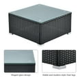 thumbnail image 6 of Outdoor Furniture All-Weather Sectional Wicker Sofa Set with Washable Cushions and Coffee Table, 6 Pcs Outdoor PE Rattan All Weather Conversation Set for Patio Deck Garden Poolside Yard, 6 of 8