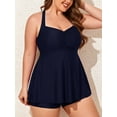 thumbnail image 2 of Summer Mae Plus Size Tankini Women 2 Pieces Swimsuits with Shorts Flowy Bathing Suits, 2 of 7