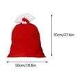 thumbnail image 3 of LanSuare Christmas Velvet Santa Bags with Drawstring, 39"x28" Christmas Red Santa Gift Bags, Large Gift Sack for Xmas Present, Party Supply, Costume Holiday Wrapping, 3 of 6